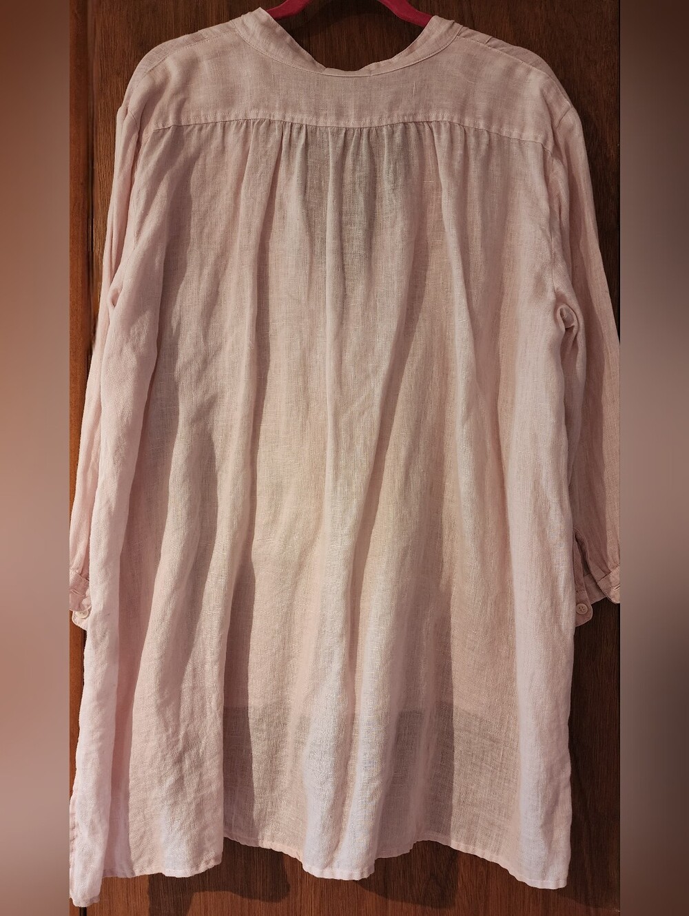 CP Shades Pink Linen Tunic Top - Picture 7 of 10